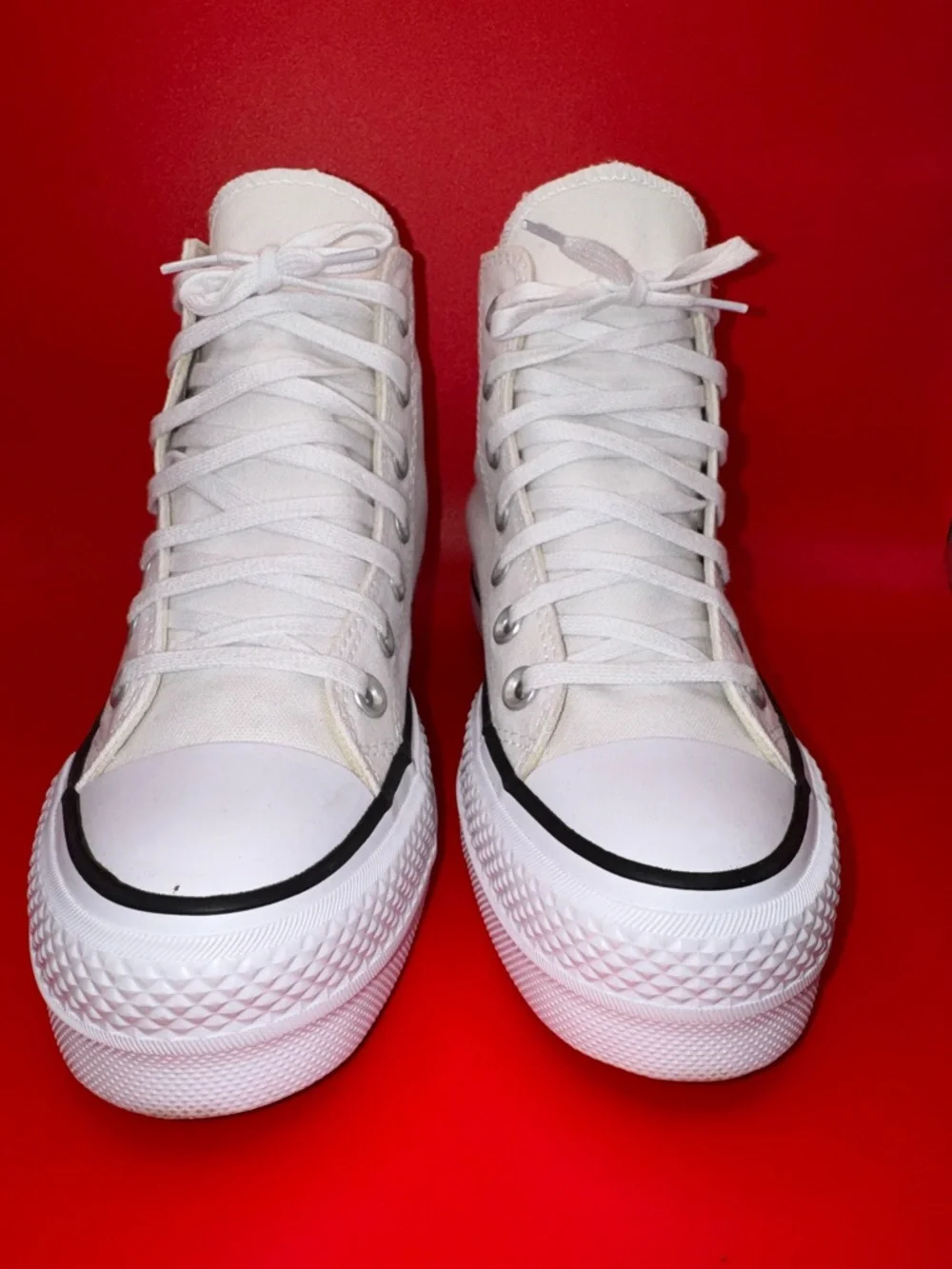 Converse Platform High Tops White Move Sneakers Women’s 5 Worn Once - Picture 16 of 16